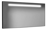 LoooX Black Line spiegel met LED-verlichting 120x60 cm, zwart