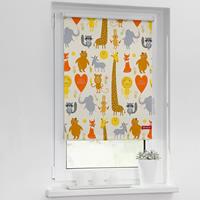 Lichtblick Rollo Klemmfix, ohne Bohren, Verdunkelung, Cute Animals - Gelb, 60 x 150 cm (B L)