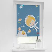 Lichtblick Rollo Klemmfix, ohne Bohren, Verdunkelung, Astronaut - Blau, 60 x 150 cm (B L)