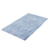 home24 Kleine Wolke Badteppich Sway Baumwollstoff Eisblau 70x120 cm (BxT)