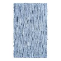 home24 Kleine Wolke Badteppich Sway Baumwollstoff Eisblau 60x100 cm (BxT)