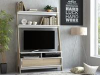 Kauf-Unique TV-Möbel mit Regal ESKALI - 2 Türen