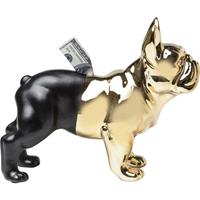 Kare Design Spaarpot Bulldog Gold/Black