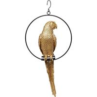 Kare Design Deco Object Swinging Parrot Gold