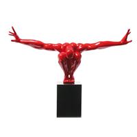 Kare Design Design Standbeeld Deco Athlet - Rood