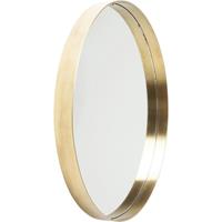 Kare Design Spiegel Curve Round Brass