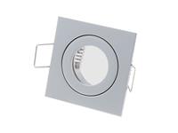 ledline Inbouwspot, MR11 (35 mm), Vierkant, Aluminium, Waterdicht IP44, Mat Grijs