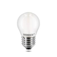 groenovatie E27 LED Filament Kogellamp 4W Extra Warm Wit Dimbaar Mat