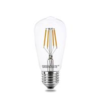 groenovatie E27 LED Filament Rustikalamp 4W Extra Warm Wit Dimbaar