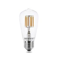 groenovatie E27 LED Filament Rustikalamp 6W Extra Warm Wit Dimbaar