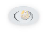 groenovatie Inbouwspot LED 3W, Wit, Rond, Kantelbaar, Dimbaar