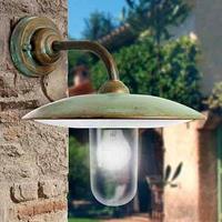 Moretti Außenwandleuchte Casale, antik-kupfer Glas klar