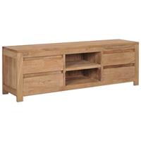 vidaXL TV-Schrank 120×30×40 cm Massivholz Teak Braun