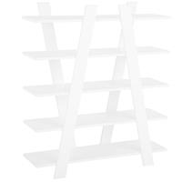Beliani - Modernes Regal skandinavischer Stil weiß 5 Fächer Escalante - Weiß