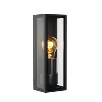 Lucide wandlamp Dukan - zwart - 9x8,6x25,8 cm