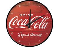Nostalgic Art Wandklok Coca-Cola logo