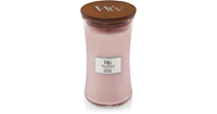 WoodWick Scented candle with wooden lid - Rosewood