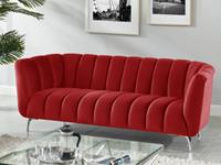 Kauf-Unique 3-Sitzer-Sofa Samt PEGOUM - Rot
