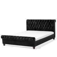 Beliani AVALLON Bed zwart 140x200