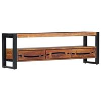 vidaXL TV-Schrank 140×30×45 cm Massivholz Akazie Braun