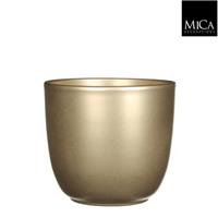 micadecorations Tusca pot rond goud h14xd14,5 cm 