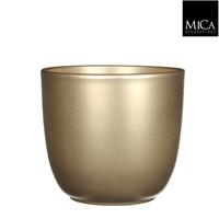 micadecorations Tusca pot rond goud h18,5xd19,5 cm 