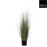 micadecorations Gras in pot groen h92xd35 cm 