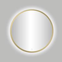 Best Design Badkamerspiegel  Venetië Nancy LED Verlichting 60x60 cm Rond Mat Goud
