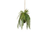Woood Kunstplant Varen hangplant groen 58cm
