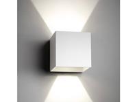 mlight Cube LED-Außenwandleuchte 6W Warm-Weiß Weiß