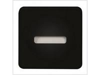 Zamel Lami LED-Wandeinbauleuchte 0.7W Warm-Weiß Schwarz