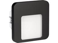 Zamel Moza LED-Wandeinbauleuchte 0.42W Warm-Weiß Schwarz