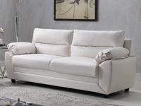 Kauf-unique Sofa 3-Sitzer - Kunstleder - Weiß - MANOA