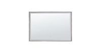 Beliani - Badspiegel mit LED-Beleuchtung Touch-Sensor rechteckig 80 x 60 cm Argens - Silber