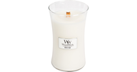 WoodWick White Teak kaars groot