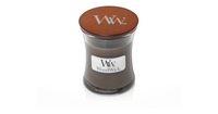 WoodWick Scented candle with wooden lid - Sand & Driftwood
