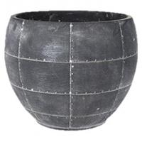 tersteege Ter Steege Detroit earth pot 24x24x19 cm Grey bloempot binnen