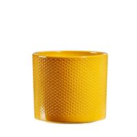 Leen Bakker Bloempot Chris - geel - 12,5x13,5 cm