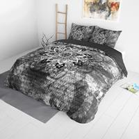 dreamhousebedding DreamHouse Bedding Jady - Antraciet Lits-jumeaux (240 x 220 cm + 2 kussenslopen)