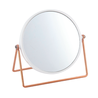 MSV make-up spiegel Pretty staand wit/koper