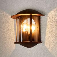 Lindby Buitenmuur bruine roest LED licht Maelis