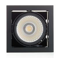 Arcchio Adin LED-Einbaulampe 4.000K 25,9W, schwarz