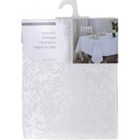 Tafelkleed wit parelmoer 220 x 150 cm Wit - Feesttafelkleden
