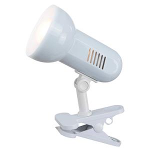 Globo Basic Clip-on Spotlight Energy Efficiency: A++ to E 40 Watt E27 R63 Metal Plastic White 5496
