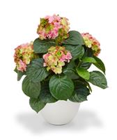 Hortensia Deluxe kunstplant 45 cm roze