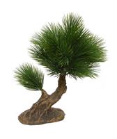 Pinus mini kunstbonsai 35 cm op voet