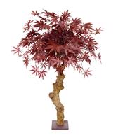 Acer kunstbonsai op stam 85 cm burgundy