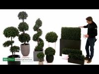 Kunst Buxus bol op stam 110 cm UV