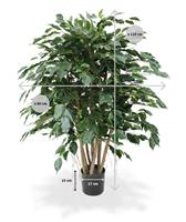 Ficus Exotica XL 110 cm kunstplant