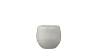 Edelman Montfoort Mica Decorations douro ronde pot gebroken wit maat in cm: 20 x 23 OFF WHITE